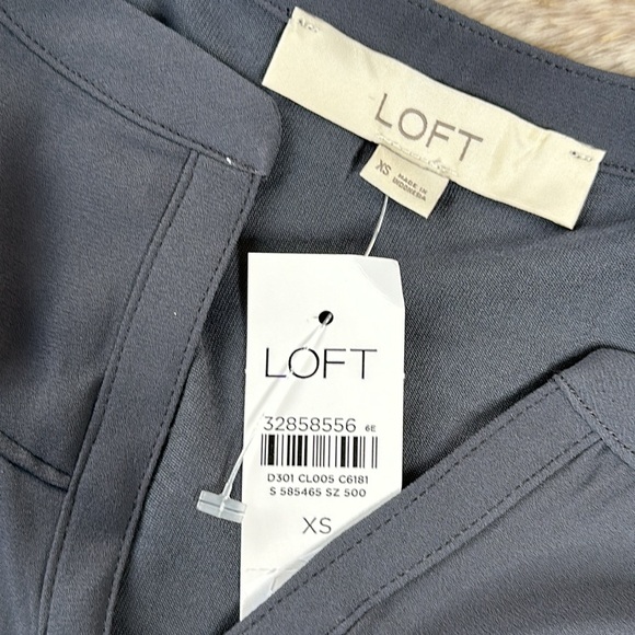 LOFT | Split Neck Mixed Media Top - Picture 8 of 11